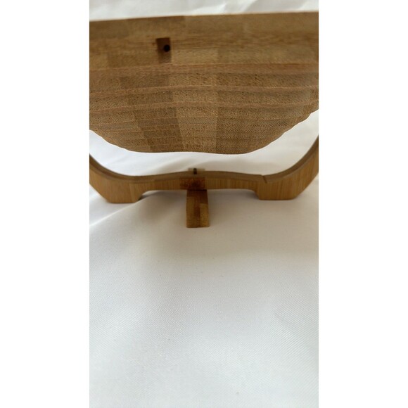 Collapsible Wooden Apple Fruit Basket/ Trivet Kitchen Decor Bar Collectibles - Picture 5 of 7